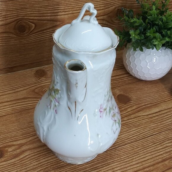 Vintage Flowered porcelain teapot GT 43091361 - Picture 6 of 9